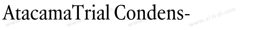 AtacamaTrial Condens字体转换 AtacamaTrial Condens字体转换